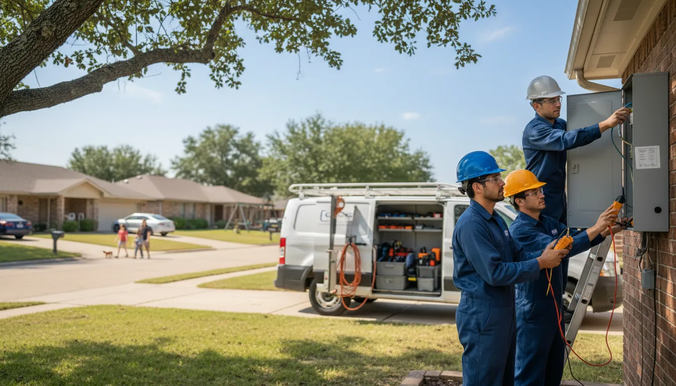 Certified electrician providing emergency electrical services in Hampton, IA